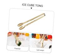 TOYANDONA Pince à Glaçons Acier Inoxydable Multifonction Sécurisée et Facile à Nettoyer pour Salade Fruits et Glace Usage Extérieur et Cuisine