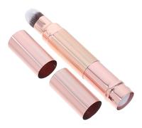 TOYANDONA Pinceau Maquillage Double Embout Rétractable Pinceau Poudre Cosmétique Rose Doré Applicateur Correcteur et Estompeur pour Blush et Poudre Outil Compact pour Retouches Express