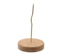TOYANDONA Pique-billets en Bois Massif, Support Vertical pour Commandes et | Base en Bois , Séparation Nette des Feuillets, pour Bureau et Comptoir de Restaurant, Finition Dorée