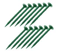 TOYANDONA Piquets De Jardin en Plastique 16 Cm 100 Pcs pour Fixation De Tissu Paysager Jardinage Extérieur Piquets De Sol Verts Longue Durée Ancrage Aménagement Agricole
