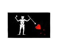 TOYANDONA Pirate Edward Enseigner Drapeau Halloween Pirate Drapeau Squelette Squelette Bannière Maison Hantée Accessoires pour Halloween Fête Décoration Fournitures