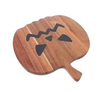 TOYANDONA Planche à Découper Citrouille Halloween Bois Acacia Résine Plateau de Service Multifonction pour Charcuterie Fruits et Desserts Décoration Rustique pour Table Festive