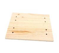 TOYANDONA Planche à Griffer en Bois Massif pour Lapin, Chinchilla, Écureuil et Cochon D’Inde - Tapis Naturel pour Coussinets, Surface Lisse Polie, Accessoire pour Habitat de Petits Animaux