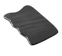 TOYANDONA Planche de Massage Corne Naturelle Outil Gua Sha Racloir pour Visage Cou et Dos Forme Carrée Ondulée Massage Doux et Sûr pour Soins Peau