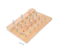 TOYANDONA Planche de Rééducation des Doigts Bois Renforceur de Pinces Main pour Entraînement Coordination et Flexibilité Outil Robuste pour Centres de Réhabilitation et Usage Domestique