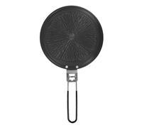 TOYANDONA Plaque Aluminium Anti-dérapante Øcm avec Poignée Plaque Conductrice de Chaleur pour Cuisinière Gaz Accessoire de Cuisine Polyvalent pour Décongélation et Cuisson Stable