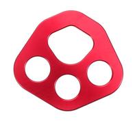 TOYANDONA Plaque de Gréement Aluminium pour Escalade Outil de Division de Force Compact avec Points Ancrage Équipement pour Activités de Plein Air