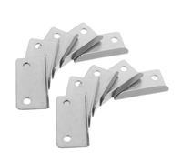 TOYANDONA Plaque De Verrouillage En Fer Pour Tiroirs, 20 Pièces, Forme À Angle Droit, Accessoire De Rangement Pour Mobilier De Bureau Et Maison, Usage Quotidien, Finition Argent