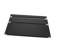 TOYANDONA Plaque D'obturation Métallique 3pcs pour Armoire de Salle des Machines, Protection Cadre de Câblage, Modèles 1u, 2u et 4 Unités en Métal Noir, Couverture de Protection