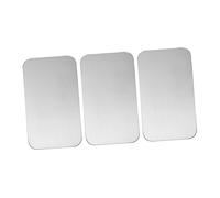 TOYANDONA Plaque Réfrigérante pour Animaux De Compagnie en Acier Inoxydable, Assiette Froide Solide 12 x 8 Cm, Lot De 3, Rafraîchissement Été pour Lapins, Hamsters Et Petits Rongeurs