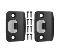 TOYANDONA Plaques de Gâche Installation Facile, Résistance aux Conditions Difficiles en Acier Inoxydable 2pcs pour Porte Adaptées aux Portes Intérieures et Extérieures