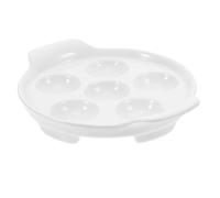 TOYANDONA Plat à Escargots Céramique Compartiments pour Cuisson au Four Design Rainures Anti-débordement Polyvalent pour Escargots et Champignons Vaisselle Pratique pour Cuisine Française