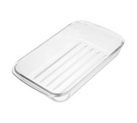 TOYANDONA Plat de Cuisson Verre Trempé Résistant Haute Température pour Four Micro-ondes Congélateur Ménage Multifonction Rôtir Légumes Fruits Pâtisserie