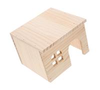 TOYANDONA Plate-Forme d'alimentation Cache-Cache pour Hamster Accessoires Cage Hamster Cage pour Petits Animaux Maisons et cachettes pour Hamsters Trucs de Hamster Petite Maison en Bois