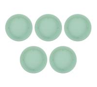 TOYANDONA Plateau à Bonsaï Simple Maison, Lot De 5 Pièces en PP Résine, Couleur Vert Prairie, Base De Pot De Fleurs Anti-Fuite Et Bac à Eau pour Jardinière, Pratique pour Plantes en Pot