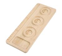 TOYANDONA Plateau à Perles en Bois Beige pour Bijoux, Multi-compartiments | Planche à Bracelets, Outil de Perlage Léger, pour Projets Faits Main, Présentation Élégante et Tri des Perles