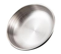 TOYANDONA Plateau à Sauce en Acier Inoxydable 13,5 CM, Petit Plat Plat pour Condiments, Assiette Pratique pour Sauces et Accompagnements, Bol à Trempette Créatif pour Usage Maison et