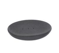 TOYANDONA Plateau à Savon Céramique Mate Noir Support de Savon pour Salle de Bain et Cuisine Design Drainant pour Séchage Naturel Accessoire Ménager Polyvalent et Facile à Nettoyer
