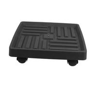 TOYANDONA Plateau de Plantes avec Roues Support de Pot de Fleurs Mobile Bac à Fleurs Étanche et Pratique pour Intérieur Plateau de Plantes Roues Base Roulante Noir
