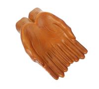 TOYANDONA Plateau de Rangement Bijoux Sculpté Double Main Bois Porte-bijoux Décoratif pour Commode et Bureau Organisateur de Bagues et Colliers Design Artistique