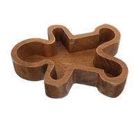 TOYANDONA Plateau de Service Bois Forme Bonhomme Épices Planche Charcuterie Noël pour Snacks Fromages Desserts Décoration Festive Table Hiver