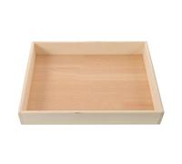 TOYANDONA Plateau en Bois Naturel Zen pour Contemplation Accessoires Créatifs, Design Élégant, Dimensions 40x30x6 Cm, pour Bureau et Salon Détente