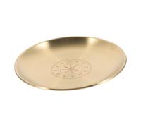 TOYANDONA Plateau Pentagramme Métal Décoratif pour Organisateur Bijoux et Porte-bagues Compact Accessoire Rituel Sacré et Trinket Dish Polyvalent