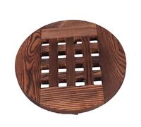 TOYANDONA Plateau Rond pour Pots De Fleurs avec roulettes Support Amovible pour Pots De Fleurs Et Objets Lourds