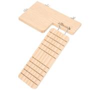 TOYANDONA Plateforme en Bois Imperméable pour Petits Animaux Échelle Suspendue, d'escalade pour Hamster et Oiseaux, Support Résistant pour Cage, Accessoire Ludique et Style Style Aléatoire