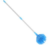 TOYANDONA Plumeau Extensible 1,4 M Bleu Clair pour Dépoussiérage, Brosse à Toile D’araignée Réutilisable avec Rallonge, Baguette à Poussière Légère pour Nettoyage Plafond et Ventilateur