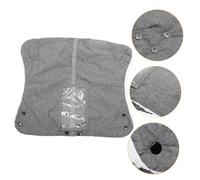 TOYANDONA Plus Chaud Poncho Main Chaude Canne à Pêche Doublure Bras Banque Caddie Chauffage Chariot De Poussette Réchauffeurs Chauffe-mains Sans Doigts Thermique Manchon Grey Coton