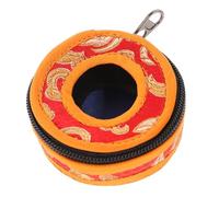 TOYANDONA Pochette de Protection pour Cloche de Méditation Népalaise Petite Boîte Artisanale Résistante et Portable Étui Brodé pour Cymbales Bouddhistes Rangement Pratique