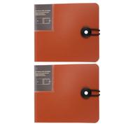 TOYANDONA Pochette de Rangement pour CD Portable Marron en PP 12 Compartiments, Lot de 2 Pièces, Résistant à l'usure pour Organiser Vos Disques Facilement