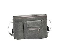 TOYANDONA Pochette Étanche Pour Guidon De Poussette Contenant Biberon Et Couches Multifonction (gris)