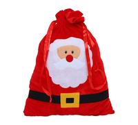 TOYANDONA Pochette Présent de Noël Grand Format à Motif Père Noël Paquet de Rangement à Cordon pour Emballage de Bonbons Pack de Présents Festif pour Friandises et Snacks
