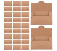 TOYANDONA Pochettes Antidéchirure à Collectionner pour Kraft Papier Cartes en 50pcs 4.13x2.56in Bancaires de Visite Hôtel Appartement