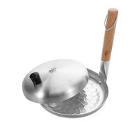 TOYANDONA Poêle Japonaise Antiadhésive pour Omelettes et Tamagoyaki avec Poignée Verticale Ergonomique Poêle à Œufs avec Couvercle pour Cuisson Facile Oyakodon et Œufs Brouillés pour Gaz