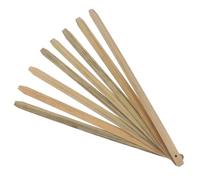 TOYANDONA Poignées en Bambou Naturel pour Éventails Soi-même, Lot de 8 Pièces, Dimensions 25 X 1 X 0,2 Cm, Surface Polie Lisse, Kit de Bricolage pour Fabrication Artisanale D’éventails