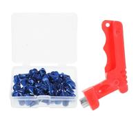 TOYANDONA Pointes de Sprint en Acier Bleues 50 Pièces avec Clé de Retrait et Boîte, Crampons de Remplacement pour Chaussures D'athlétisme Adaptées aux Pistes Plastiques, Course, Saut