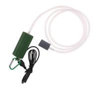 TOYANDONA Pompe à Air pour Aquarium Silencieuse USB Verte en Plastique, et Rechargeable, pour Petits et Moyens Aquariums et Bassins