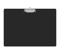 TOYANDONA Porte-bloc A3 avec pince discrète - Pour dessin, écriture, dessin, papier, carton dur - Pour salles de ureaux, restaurants, bureaux de médecin - Noir