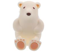 TOYANDONA Porte-Brosse à Dents Mural à Ventouse en Silicone Forme Ours Polaire, à Suspendre Murale sans Perçage, Rangement Hygiénique pour Salle de Bain, Couleur Beige Crème, pour Maison