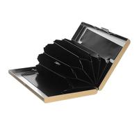 TOYANDONA Porte-Cartes Métallique Acier Inoxydable Fin et Résistant Emplacements Anti-démagnétisation Portefeuille Professionnel Unisexe pour Cartes de Crédit et Visites Bureau et Voyage