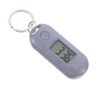 TOYANDONA Porte-clés Montre électronique Montre numérique Porte-clés Dame Montre lanière Porte-clés numérique Silencieux Mini Montre Porte-clés Montre Suspendue numérique Plastique Gris
