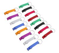 TOYANDONA Porte-clés Ouvre-bouteilles en Aluminium, Mini Ouvre-bière 16 Pièces Multicolores, Outil Portable pour Soda, Bar et Fêtes, Lot Pratique pour Usage Extérieur Cuisine