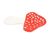 TOYANDONA Porte-cuillère Cuisine en Céramique Résistante, Design Champignon Original, Support Compact pour Ustensiles, Vaisselle Créative pour Usage Quotidien et Restaurants, Plateau