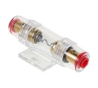 TOYANDONA Porte-Fusible en Ligne 60A Rouge pour Circuit Audio Automobile Protection les Surtensions Fusible Solide pour Caisson de Basses Testeur de Fusibles Automobiles Kit de Pièces