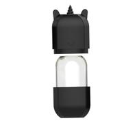 TOYANDONA Porte-Glaçons Visage en Silicone Noir Outil de Massage Compact Anti-Gonflement Application Froide pour Soulagement des Poches et Douleurs Adapté à la Maison Voyages