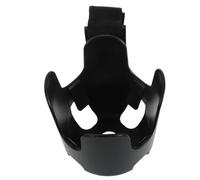 TOYANDONA Porte-gobelet pour Poussette en Abs Noir Grande Compatibilité, Utilisation Manuelle, Accessoire pour Balade à Vélo ou Promenade