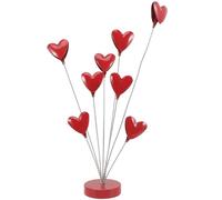 TOYANDONA Porte-Photos Debout en Acier Inoxydable Forme Cœur Support Multifonction pour Cartes Postales et Notes Décoration de Bureau Originale Porte-Cartes de Table Créatif